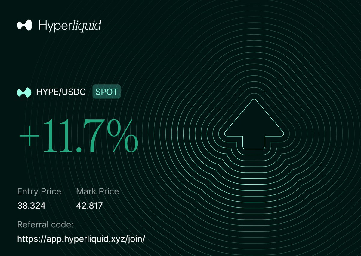 $HYPE
Caught a good trade in <a href="/ns_collective/">North Star ✦</a> 

Hyperliquid.