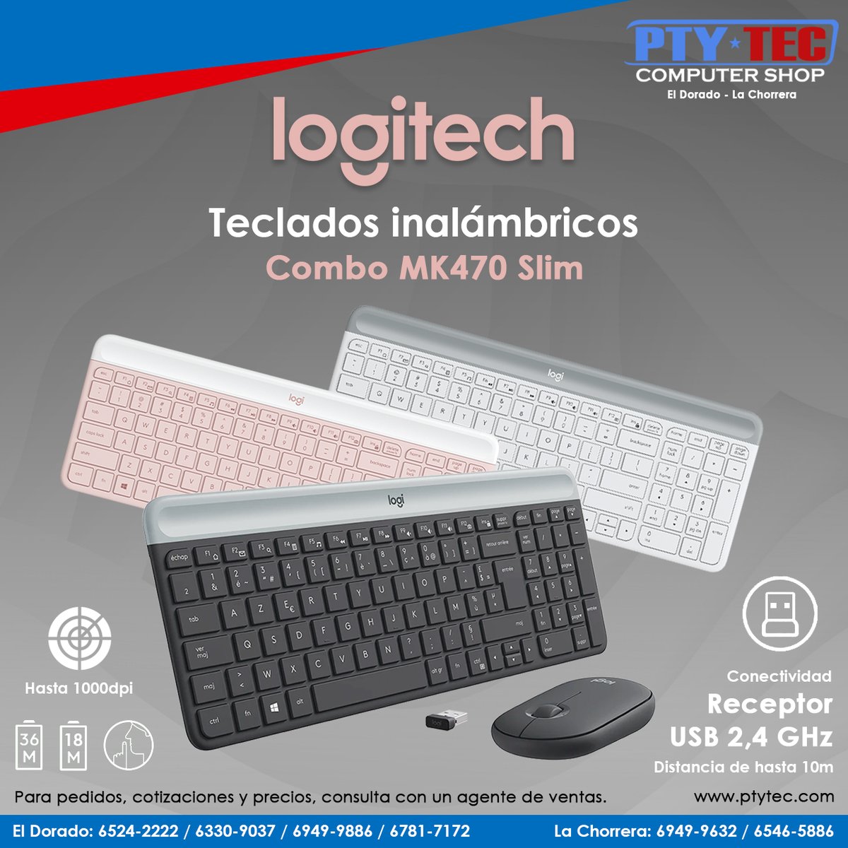 ptytec_computer's tweet image. ✨ Elegancia y productividad en cada tecla.
El combo Logitech MK470 Slim ofrece diseño moderno, teclas silenciosas y batería duradera.
Ideal para oficina o estudio en casa 💼

Catálogo: ptytec.com/product/search…

#LogitechMK470 #EstiloYProductividad #ptytec