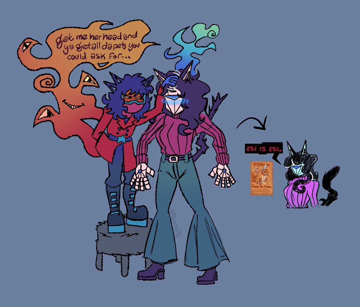 #イラスト #digitalart 
Unscrupulous scheming