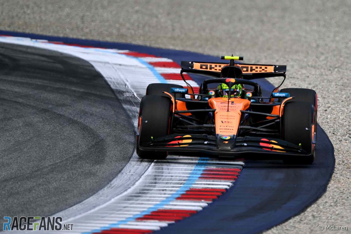 Norris is fastest in final practice for the ninth time this year.

But he's only taken pole position on one of the previous eight occasions:

Suzuka: VER
Jeddah: VER
Imola: PIA
Montreal: RUS
Red Bull Ring: NOR
Zandvoort: PIA
Monza: VER
Baku: VER
Mexico City: ?

#F1 #MexicanGP