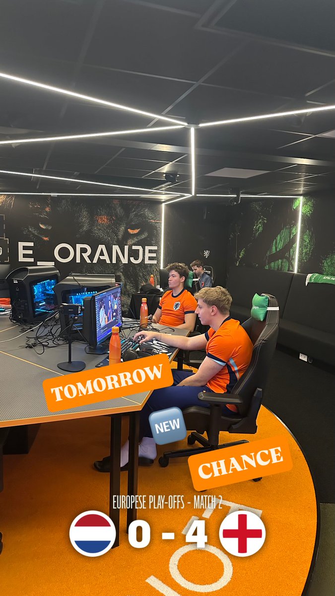 GGs <a href="/EnglandGaming/">England Gaming</a> 

🇳🇱 NED 0-4 ENG 🏴󠁧󠁢󠁥󠁮󠁧󠁿

The first defeat of the tournament hurts but we will bounce back. Our story continues tomorrow where will secure our spot for the finals in Riyadh.

Tune in tomorrow at 19:00 on twitch.tv/e_oranje

#FeWC #RocketLeague