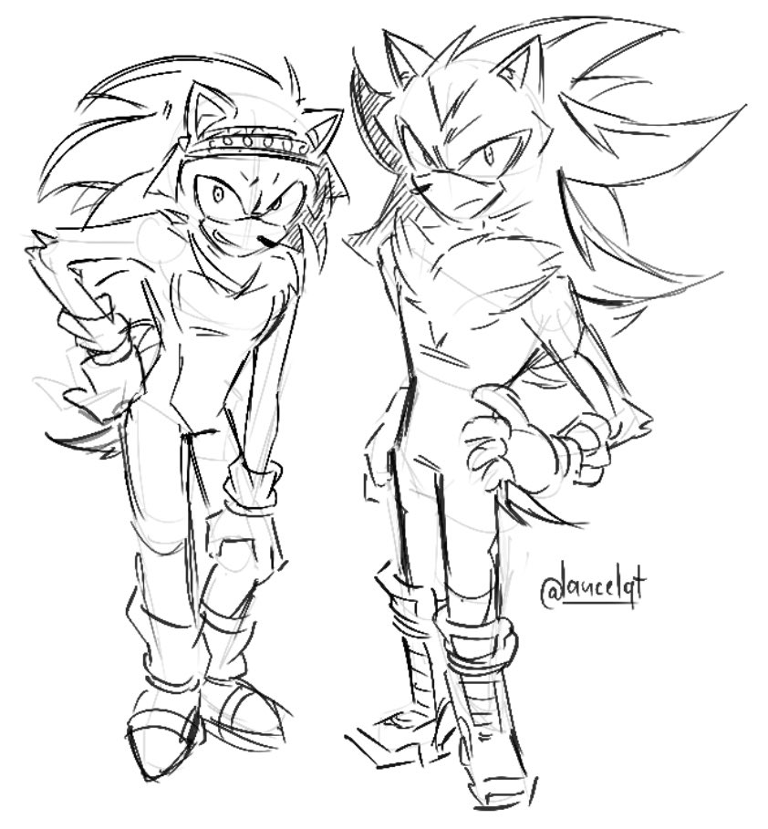_lancelqt's tweet photo. thought abt drawing these two in my au more often…
#sonic #shadow https://t.co/nblHolKYl9