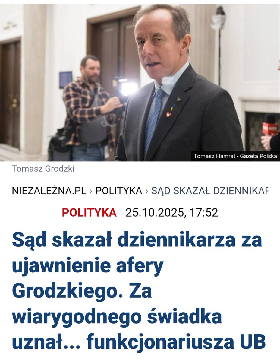 TDuklanowski's tweet image. Sąd, który mnie skazał, za to że ujawniłem korupcję Tomasza Grodzkiego o zeznaniach UB-eka Tadeusza Staszczyka: 
„Zdaniem sądu na wiarę zasługują zeznania świadka Tadeusza Staszczyka, albowiem były szczere i spójne , a nadto świadek nie miał żadnego interesu w nieprawdziwym…