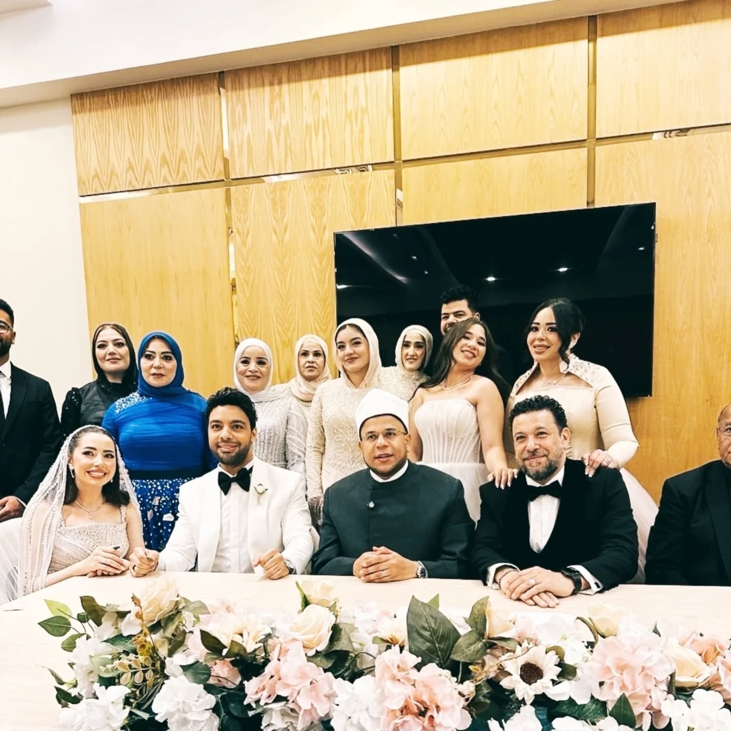 بوابة الوفد| الصور الأولى من عقد قران المطرب أحمد جمال وفرح الموجي 
