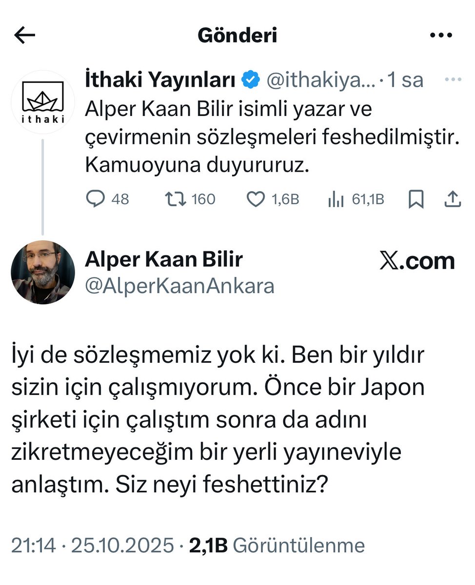 Enteresan bir durum.