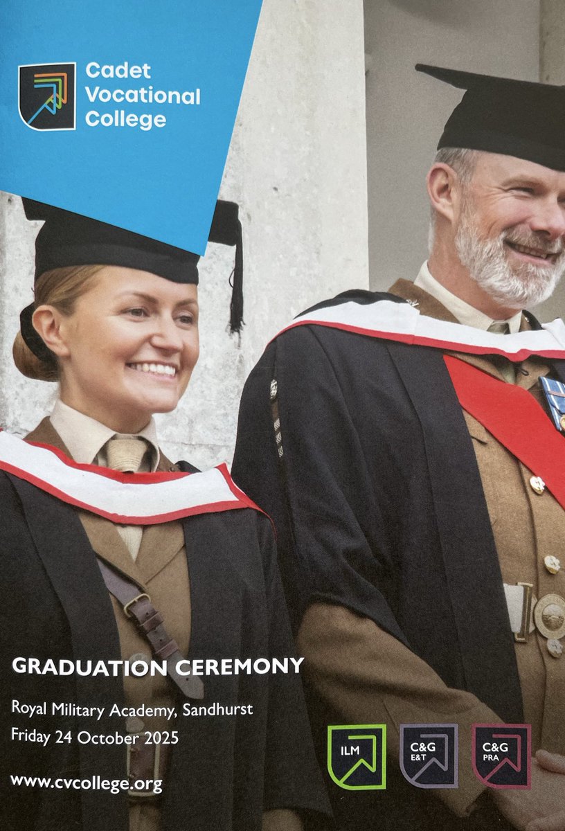 It was a great day yesterday at RMAS for the CV College Graduation. Brilliant to see CFAVs from all the cadet forces receiving their qualifications from Lord Lingfield.