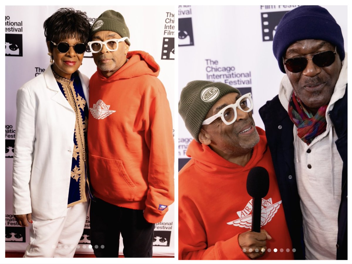 englewoodelaine's tweet image. More #SpikeLee from @chifilmfest @EuzhanPalcy #DelroyLindo He spoke of getting his 1st camera from an aspiring doc who no longer needed it. She was in the audience. He was sophomore at @Morehouse That was beginning