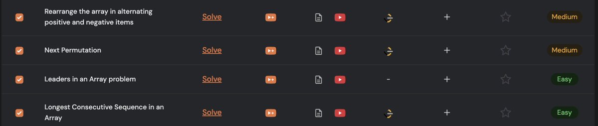 _vinay3's tweet image. completed four problems of array today with ease.
Only next permutation feels off , but comparing to my previous time , I don't need to think much .everything is coming as natural
#TUFWinterArc #Coding