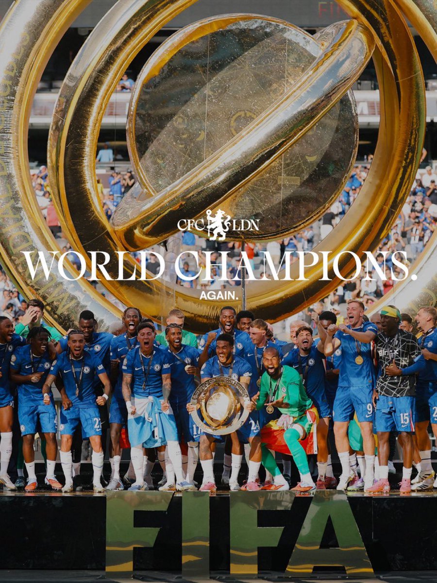 CFC_Whizz's tweet image. Friendly reminder that no matter what happens, Only Chelsea FC will only be the World Champions for the next 4 years. Biggest flex