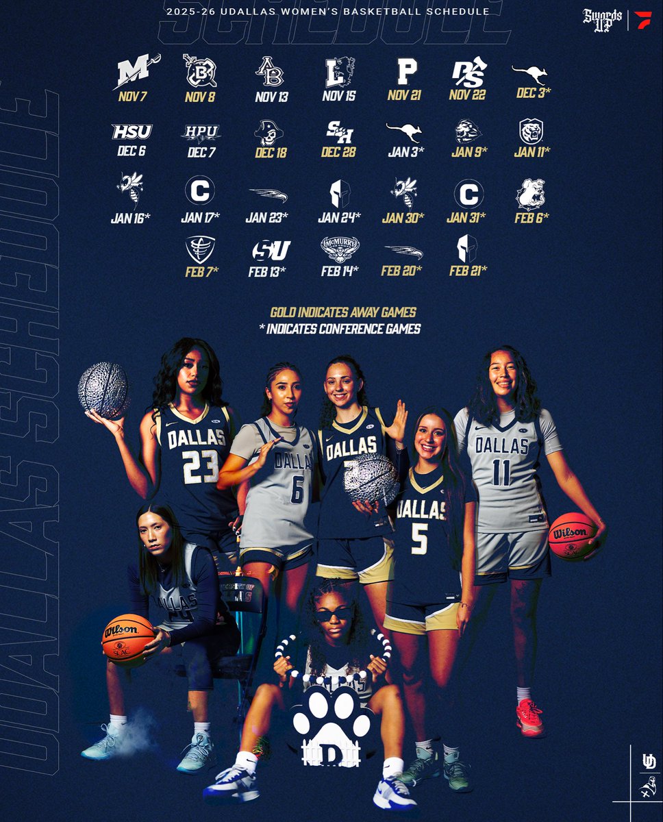 ‘25-‘26 Schedule…#cashmeoutsidehowboutdat #SwordsUp