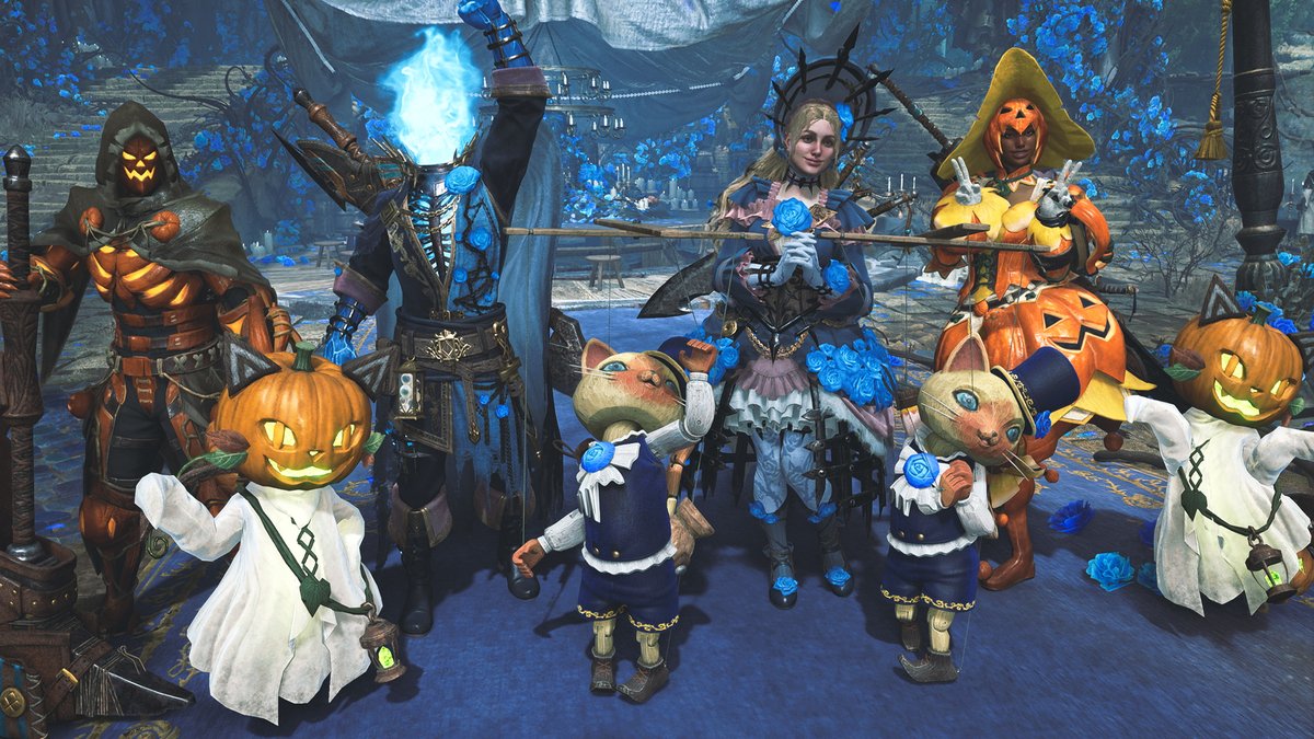 New armor sets await hunter and Palico alike during the Festival of Accord: Dreamspell!

Use Dreamspell Tickets to craft the Dreamwalker α &amp; Meowrionette α gear. Also, Swing by the "Hirabami Harvest" Event Quest to obtain materials for the Harvest α &amp; Felyne Ghost α gear!