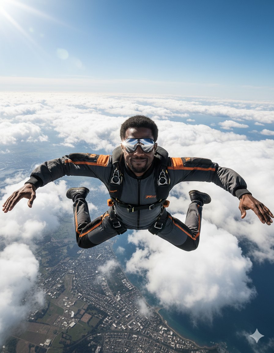 NanoBanana_labs's tweet image. See yourself skydiving from the edge of the sky ☁️🔥
Try it with your photo✨
copy the prompt below and make it real 👇
1. Open Gemini app
2. Click create image and upload your photo 
3. Paste the prompt below 
4. Generate.
Follow @NanoBanana_labs for more prompts and ideas✨…