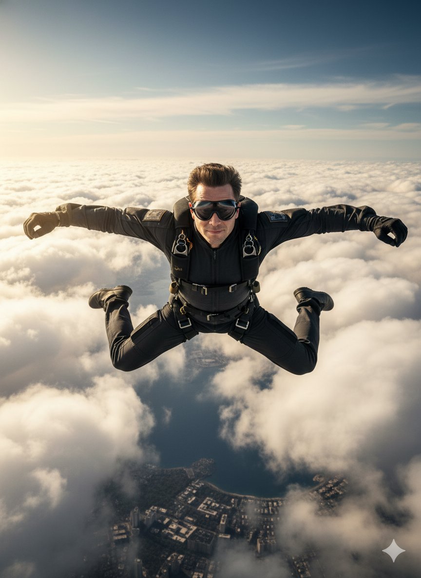NanoBanana_labs's tweet image. See yourself skydiving from the edge of the sky ☁️🔥
Try it with your photo✨
copy the prompt below and make it real 👇
1. Open Gemini app
2. Click create image and upload your photo 
3. Paste the prompt below 
4. Generate.
Follow @NanoBanana_labs for more prompts and ideas✨…