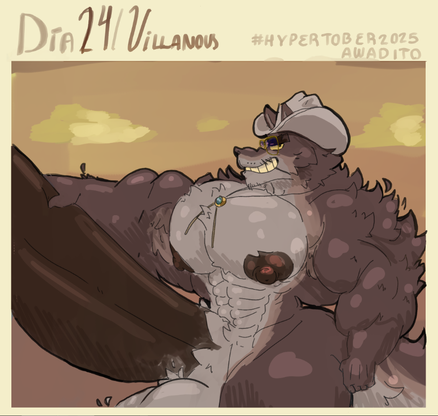 awa_dito's tweet photo. Hypertober2025 | Day 24 | Villanous
Hyper Mr. Wolf
#Hypertober2025 #Hypertober (inspo: @MrNotsetaNSFW ) https://t.co/kkQcRdYLxG
