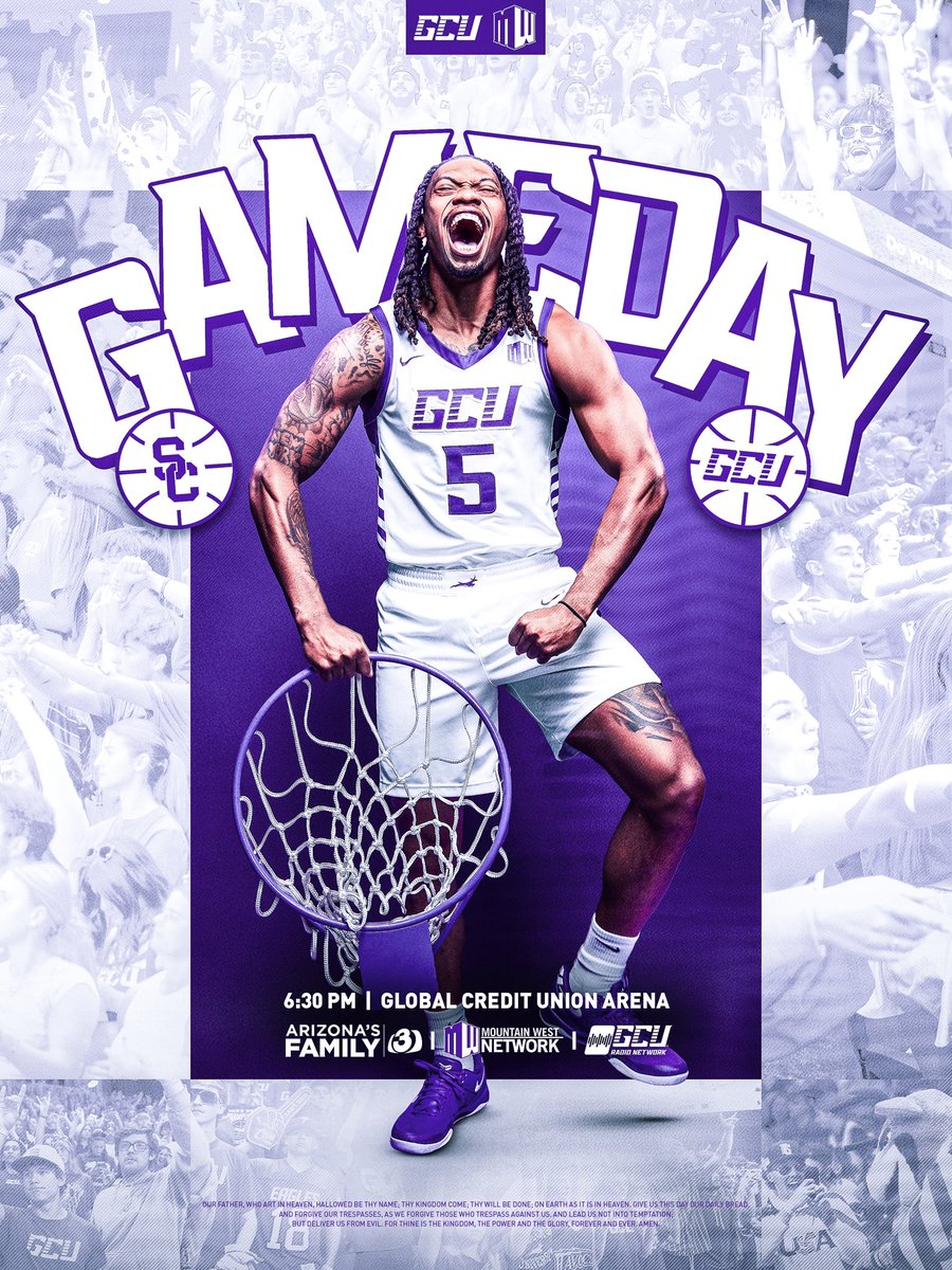 GCU_MBB's tweet image. LOPES ARE SO BACK 🗣️

USC comes in for a home exhibition in front of The Biggest Party in College Basketball tonight at 6:30. 🎉