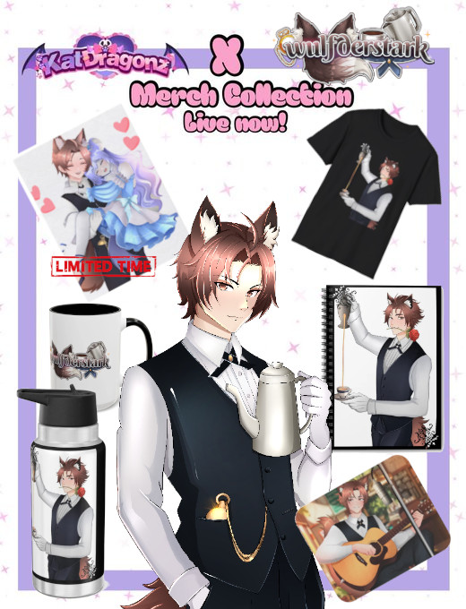 Wulfderstark ⏱️☕️🐺 (@wulfderstark) on Twitter photo 📣ANNOUNCEMENT TIME!📣
Ever wanted to own merch from your simply one hell of a wolf butler? NOW YOU CAN! I NOW HAVE MERCH!
There will also be Anniversary Merch of me and Lianna for a limited time only! Be sure to use code Wulfderstark for 10% off! katdragonz.com/collections/wu… 📣ANNOUNCEMENT TIME!📣
Ever wanted to own merch from your simply one hell of a wolf butler? NOW YOU CAN! I NOW HAVE MERCH!
There will also be Anniversary Merch of me and Lianna for a limited time only! Be sure to use code Wulfderstark for 10% off! katdragonz.com/collections/wu…