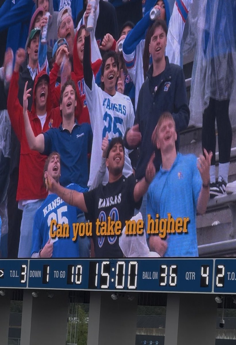 JayhawkTalk's tweet image. What an embarrassment. No other way to spin it. Fans showed out on a shitty day. Place was ready. And the product on the field and the game preparation and execution was pretty damn bad with 2 weeks prep. Not rock bottom because we’ve seen that but man, it’s still shitty.