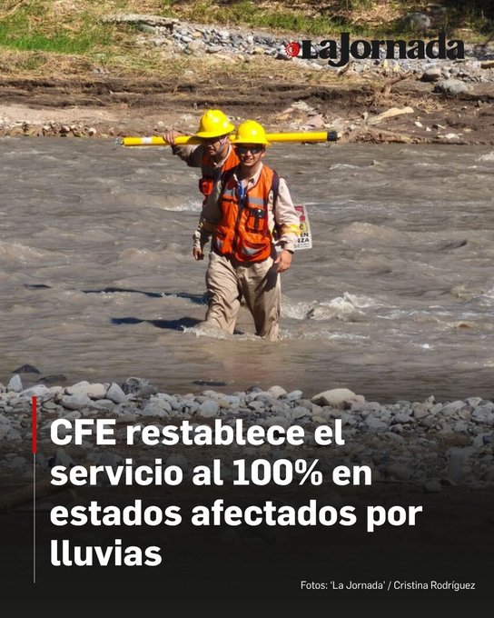 juncalssolano's tweet photo. Hay quienes querían acabar con la CFE y dejar todo en manos de los privados.

Se quedaron con las ganas, tenemos empresa eficiente al servicio del pueblo para rato. 

Bien lo decía AMLO, era una cuestión estratégica, seguridad nacional y sobre todo de SOBERANÍA. https://t.co/KybkqK3qdY