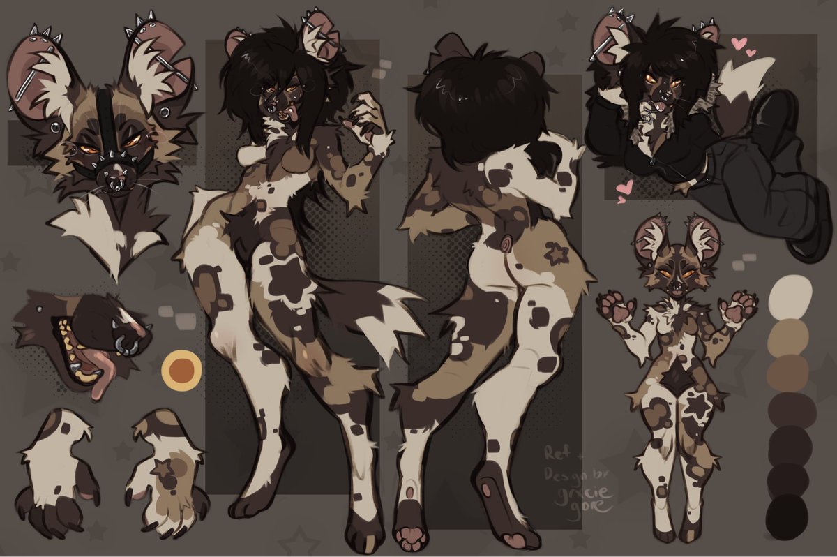 African wild dog that was pre bought a while ago :3