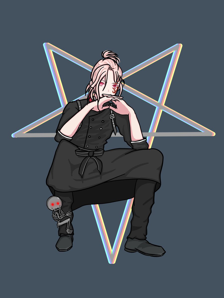 #上弦画 #新月画
音楽で天下を。

背景なしver.、横ver.、psdファイル：
xgf.nu/E4cNr