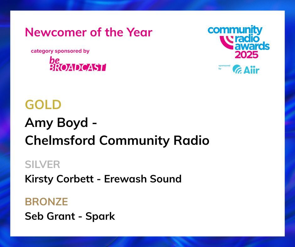 Community Radio Awards - Sponsored by Aiir tweet media