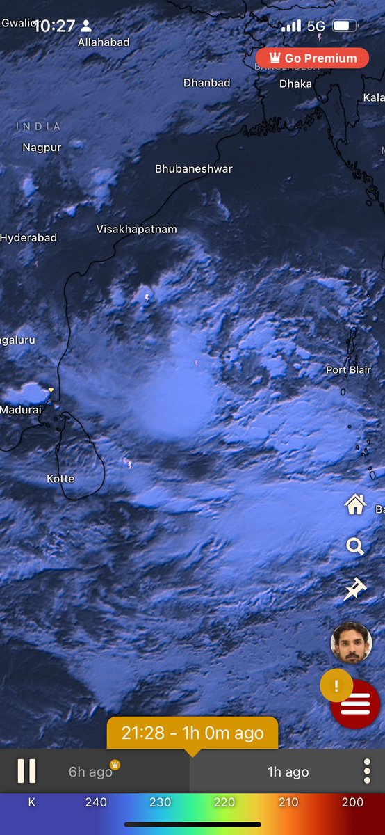 The_Storm_Man's tweet photo. Cyclone #montha getting perfect shape medium chance within 24 hours by JTWC #WeathUpdate #Cyclone #Alert #AndhraPradesh #94B https://t.co/XGeO6xjUfb
