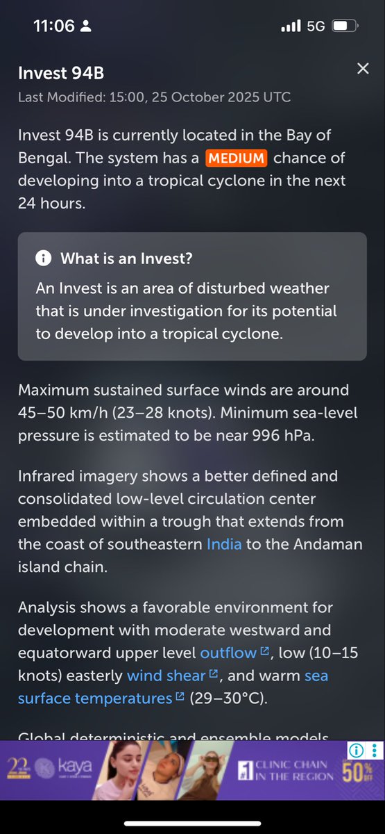 The_Storm_Man's tweet photo. Cyclone #montha getting perfect shape medium chance within 24 hours by JTWC #WeathUpdate #Cyclone #Alert #AndhraPradesh #94B https://t.co/XGeO6xjUfb