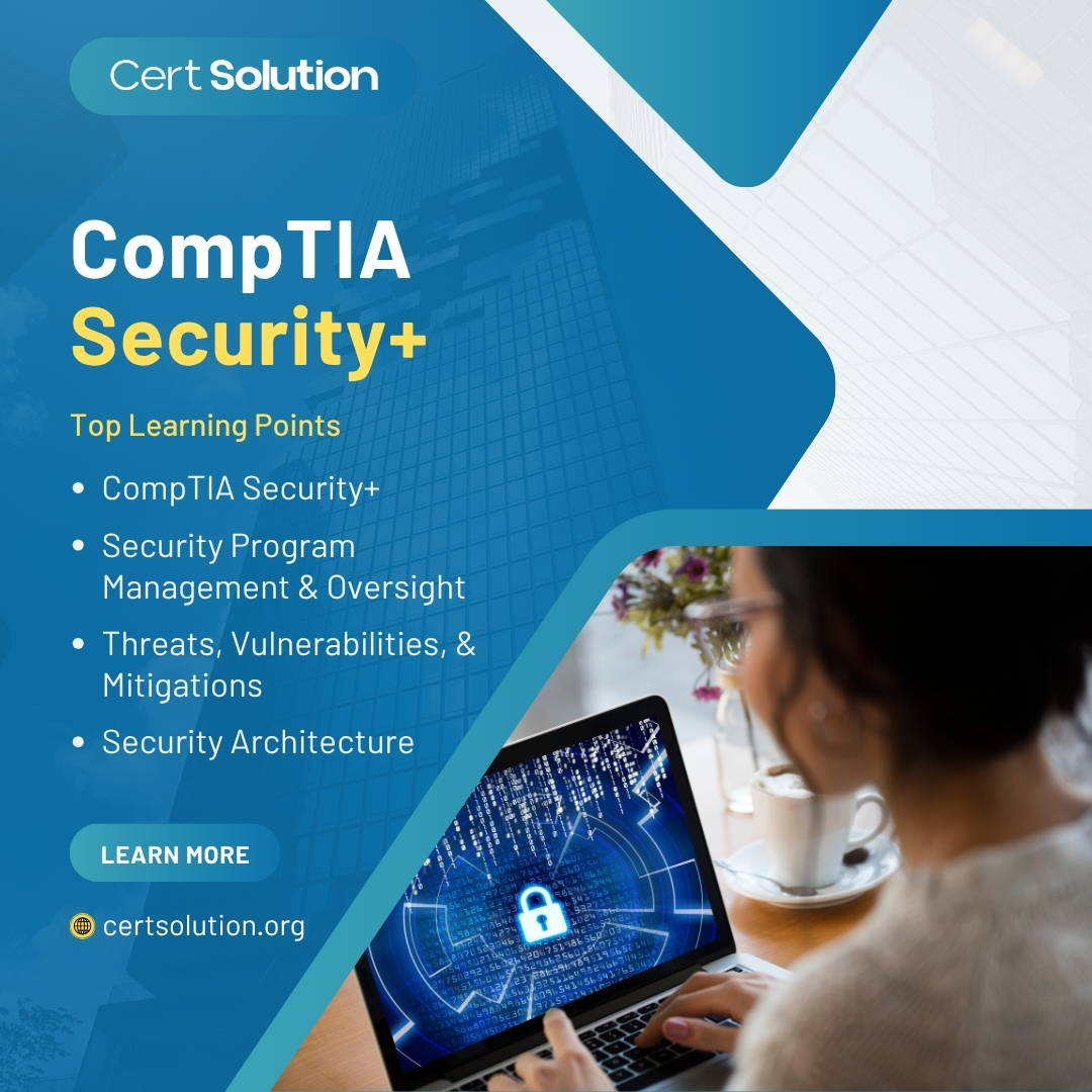 certsolution's tweet image. Translate technical skills into business-critical decisions. The SY0-701 certification validates your ability to select and implement cost-effective security controls that directly mitigate organizational risk. 

certsolution.org

#certsolution #CyberSecurity
