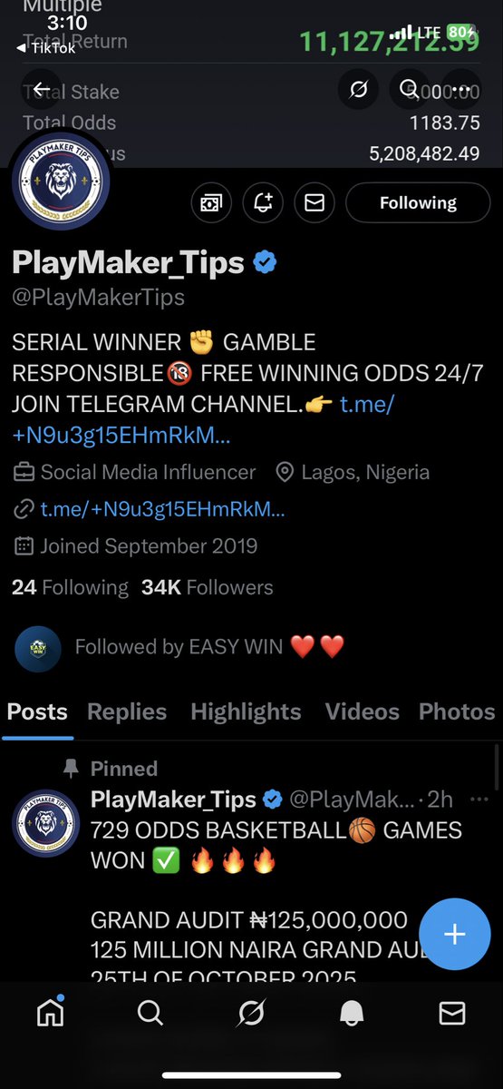 JasonAnnab28890's tweet photo. @easytipster1 9028721113
Opay https://t.co/sLic6ICqa5