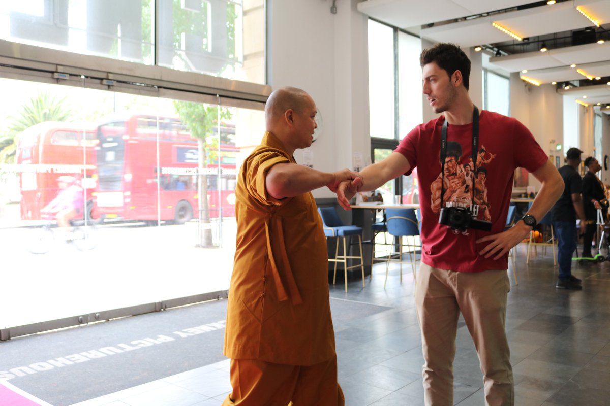 FSFilmFestival's tweet photo. Kicking it in the Candids.

#fsff2025 #fightingspiritfilmfestival #fsff #hackneypicturehouse #filmfestival #martialarts #martialartists #theprotector #brucechong #roanlenihan #sammak https://t.co/18WbzGCG1b