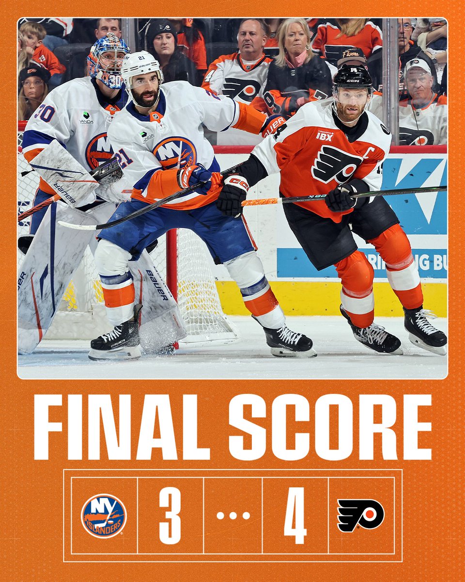 NYIslanders's tweet image. Final.