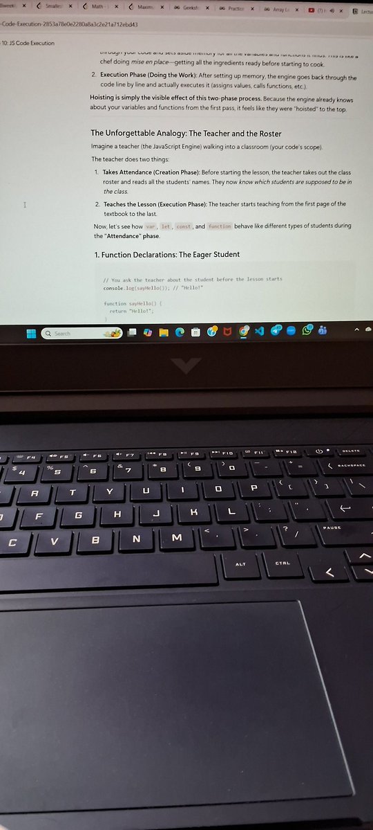 pragnya_balla's tweet image. #Day10 : Successfully completed day 10 lecture and understood how js code runs under the hood !
#mernstack #coderarmy #Javascript #learninpublic