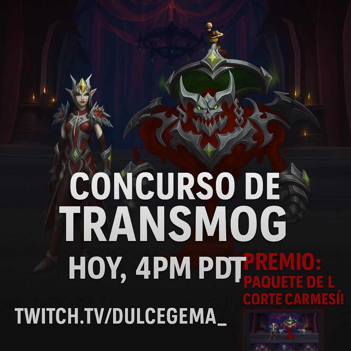 dulcegema_'s tweet photo. No te lo pierdas hoy en Twitch, 
Temática Halloween de terror 
#worldofwarcraft https://t.co/6zDty4r4Qg