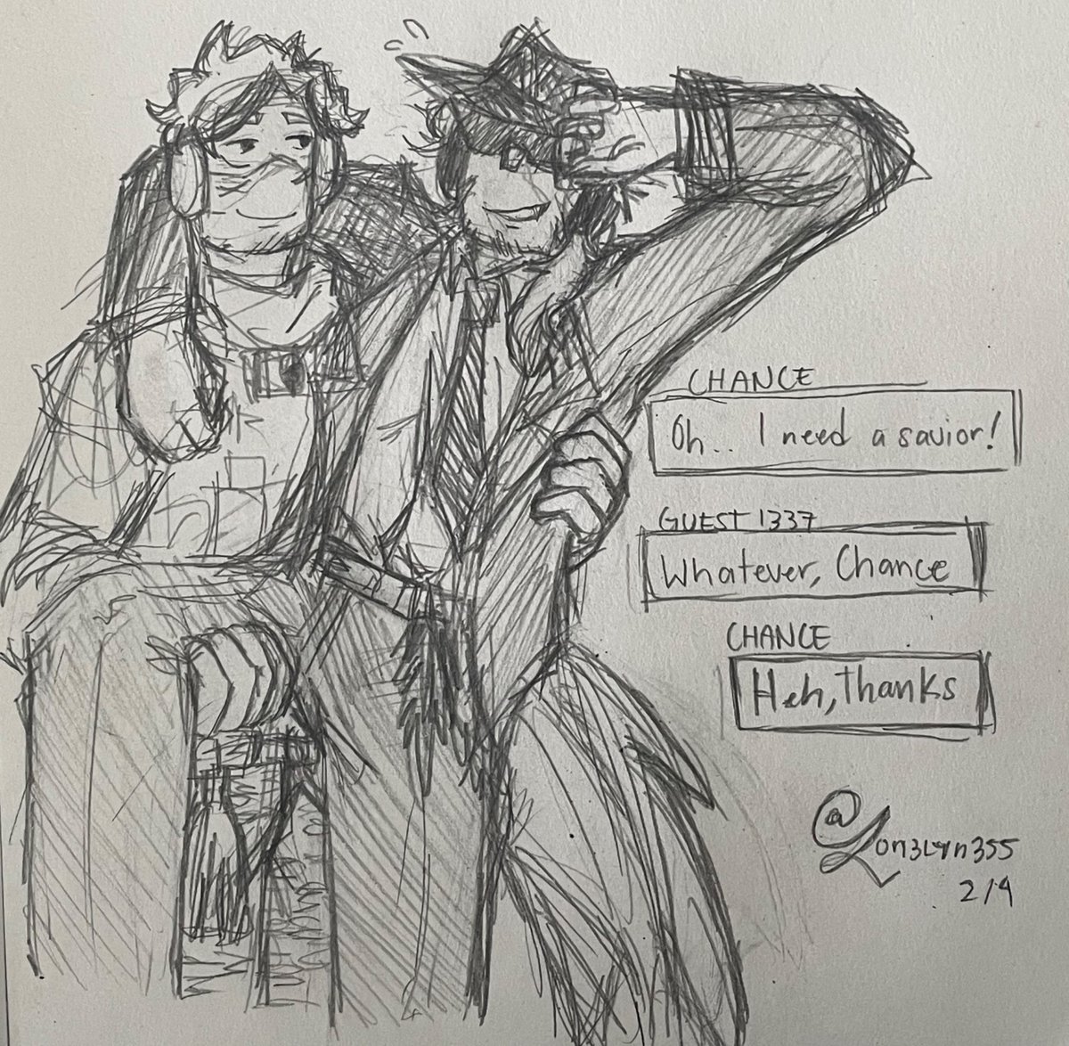 bringerof_doom's tweet photo. #chance #guest1337 #chance1337 #toughluck #forsaken #forsakenfanart #chanceforsaken #g1337 https://t.co/RK5LeBmoQB