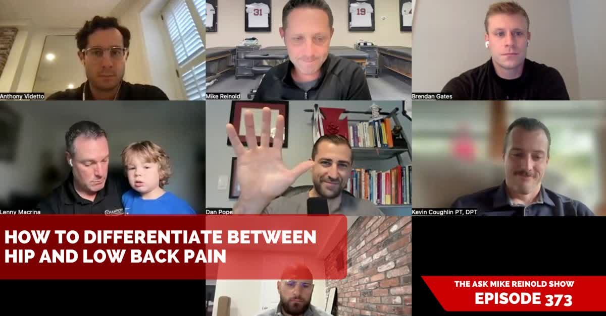 Check out our latest #AskMikeReinold Podcast - How to Differentiate Between Hip and Low Back Pain - mikereinold.com/how-to-differe…