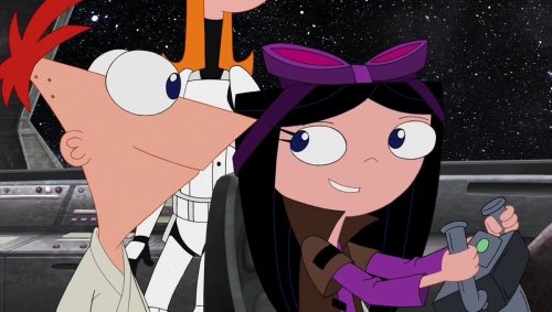 authcadence18's tweet image. #2: Pnf Star Wars: Isabella returns to save Phineas and co just before the Death Star explodes and says “what are friends for?” If he hadnt befriended her she wouldn’t have bothered with any of them.