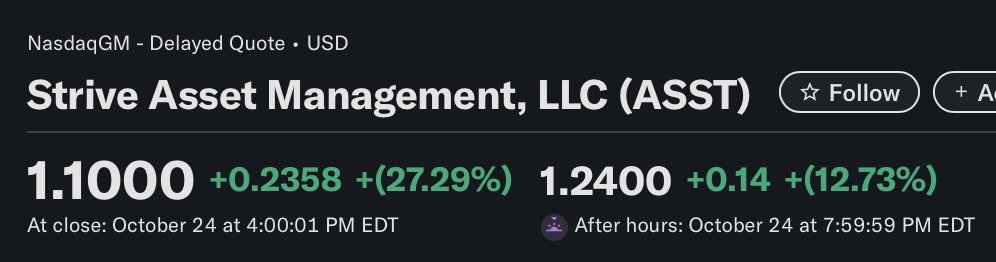 McnallieM's tweet photo. Up ~40% on the "Mike Spike" - keep an eye on @strive next week... 👀👀👀 $ASST https://t.co/5KO0JZovsY