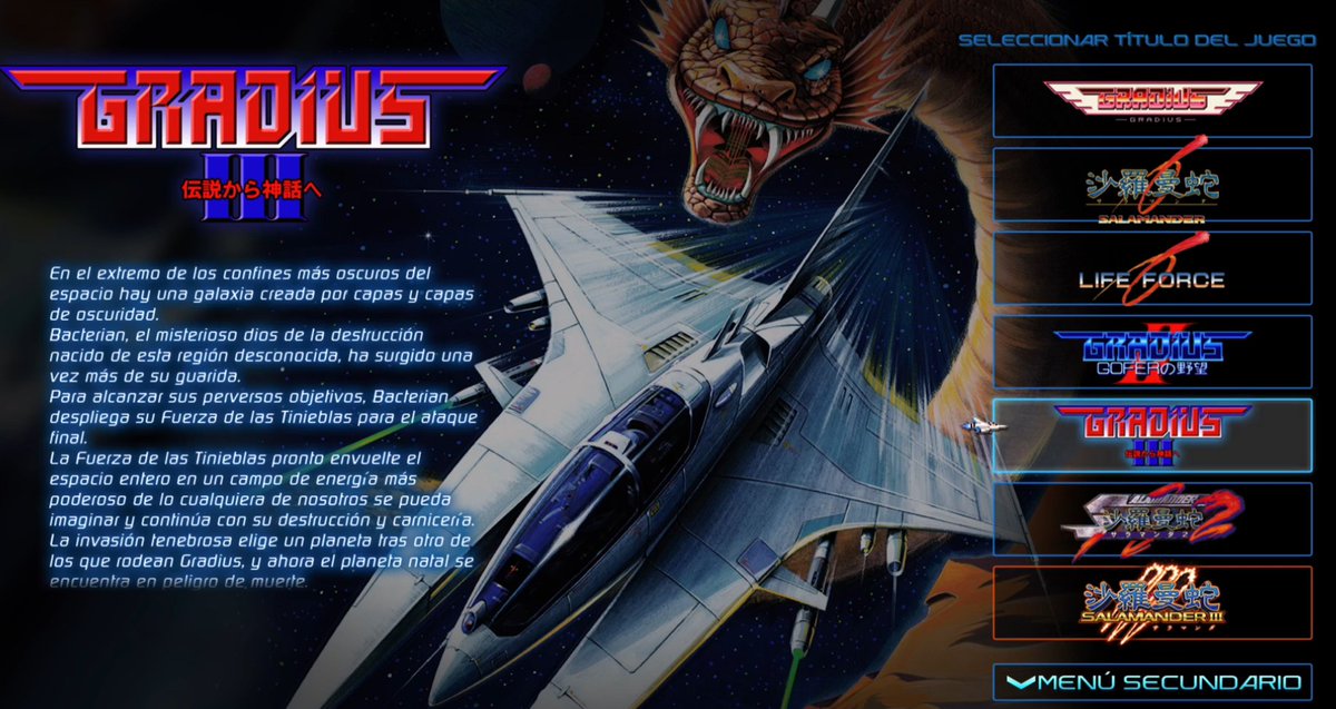 Lo prometido es deuda:
Gradius III Original con 1CC por Gryzor87 Full HD 60fps youtu.be/FM2a4A-OqEE?si… a través de <a href="/YouTube/">YouTube</a> 
Con explicaciones visuales y comentarios detallados.
Gracias en especial por la motivación a:
<a href="/fran_friki/">Fran</a> 
<a href="/Con_5_Duros/">Con 5 Duros (Néstor Acebo)</a> 
<a href="/liquidyetti/">Guille</a> 
<a href="/Locomalito/">Locomalito (mostly offline)</a>