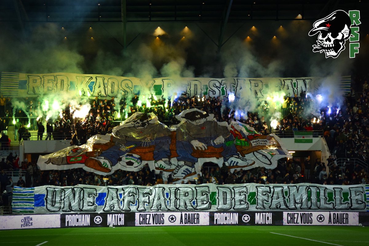 UltrasMadeinFR's tweet photo. ⚽️ Red Star - Grenoble 
📢 Les animations en commun entre grenoblois du Red Kaos et Red Star fans ! 
📆 Vendredi 24 octobre 2025
📸 @stadebauer 

#REDGF38 https://t.co/yDTz50toFl