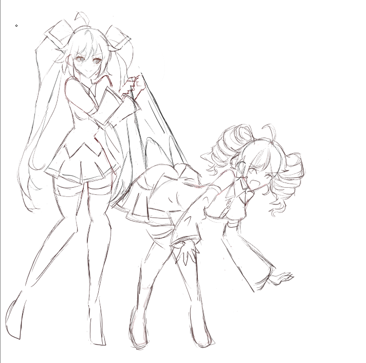 apuffly's tweet image. Teto are u having fun? comm wip
#wedgietime #wip