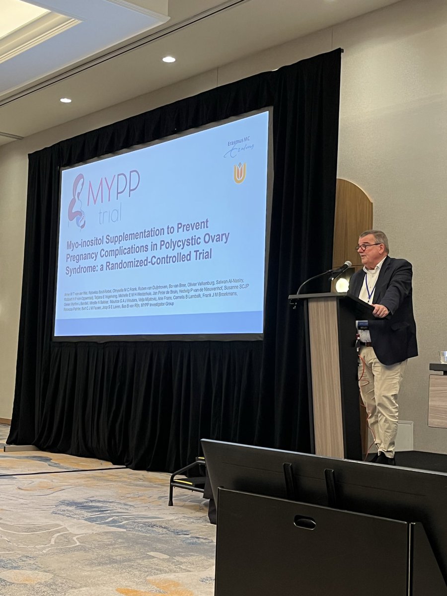 aepcossociety's tweet image. SESSION 7: PCOS and Reproduction
Chairs: Richard Legro &amp;amp; Marcelle Cedars

Myo-inositol Supplementation to Prevent Pregnancy Complications in Women with #PCOS - The MYPP trial 🎤 by Prof Joop Laven 🇳🇱