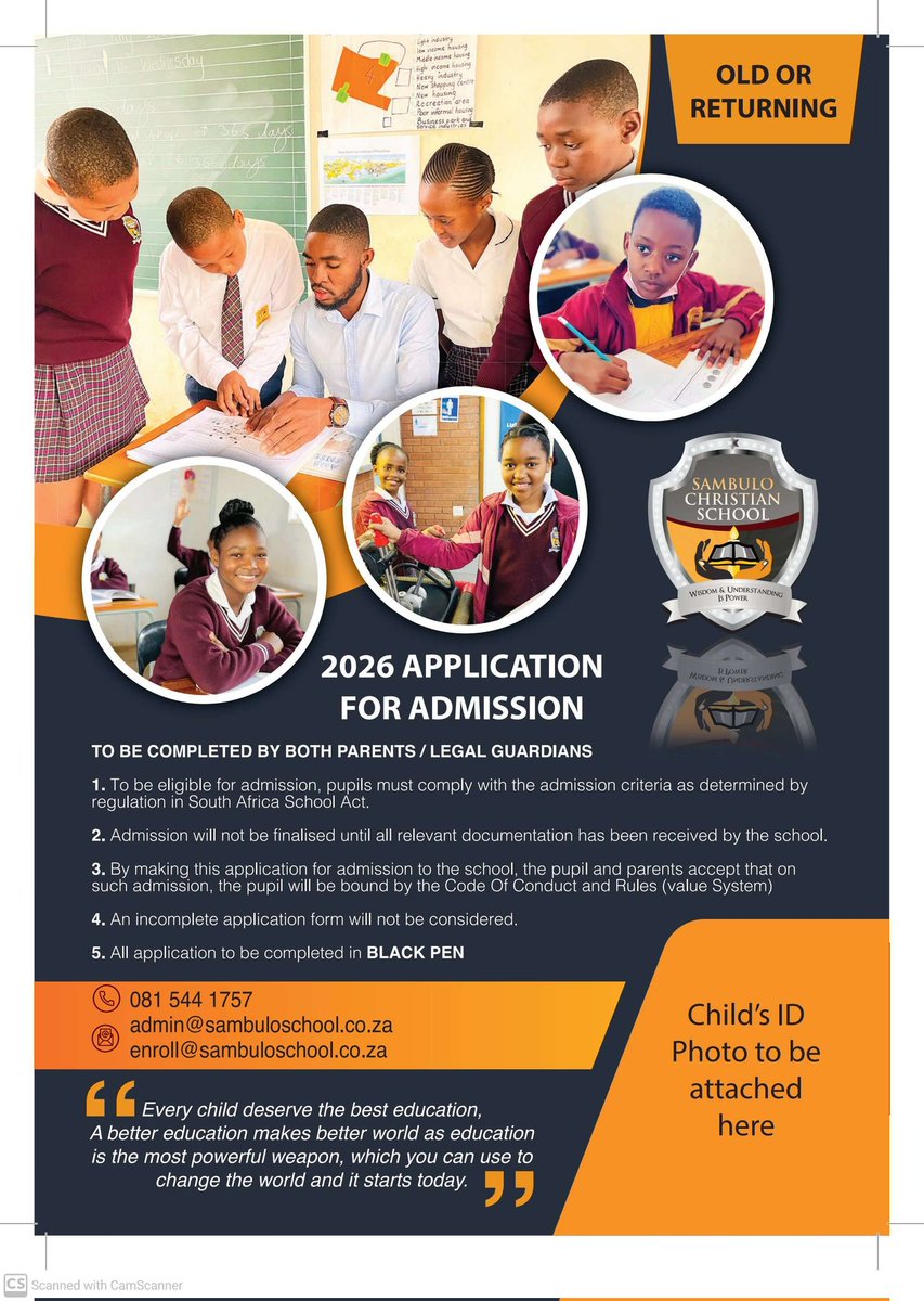 SambuloSchool's tweet photo. 2026 Admission NOW OPEN, enroll now! https://t.co/utGUOb5v3s