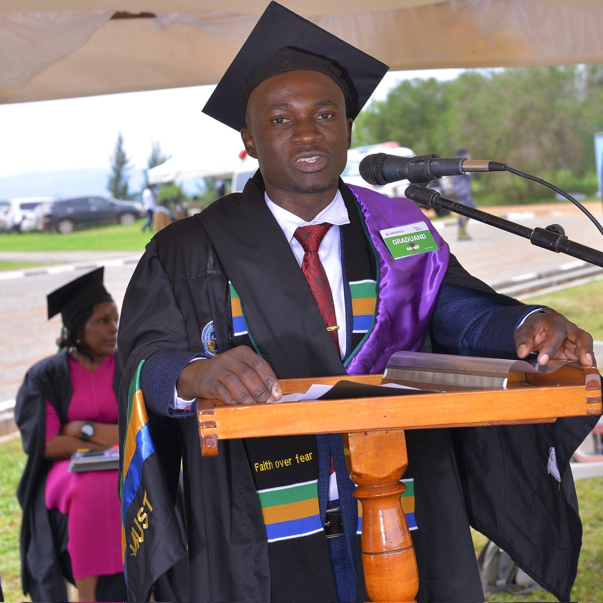 John Musasizi, a Bachelor of Science in Agricultural Livelihood and Farm Production (BSAL) from the <a href="/FIS_MUST/">Faculty of Interdisciplinary Studies -MUST</a>, emerged as the best overall graduand of the #32ndMUSTGrad ceremony with a CGPA of 4.83.
Congratulations, John.
#FiredUp