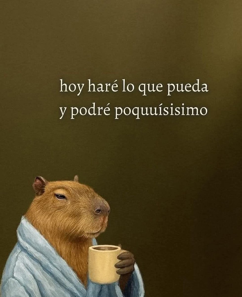 Hoy no esperen mucho de mí…