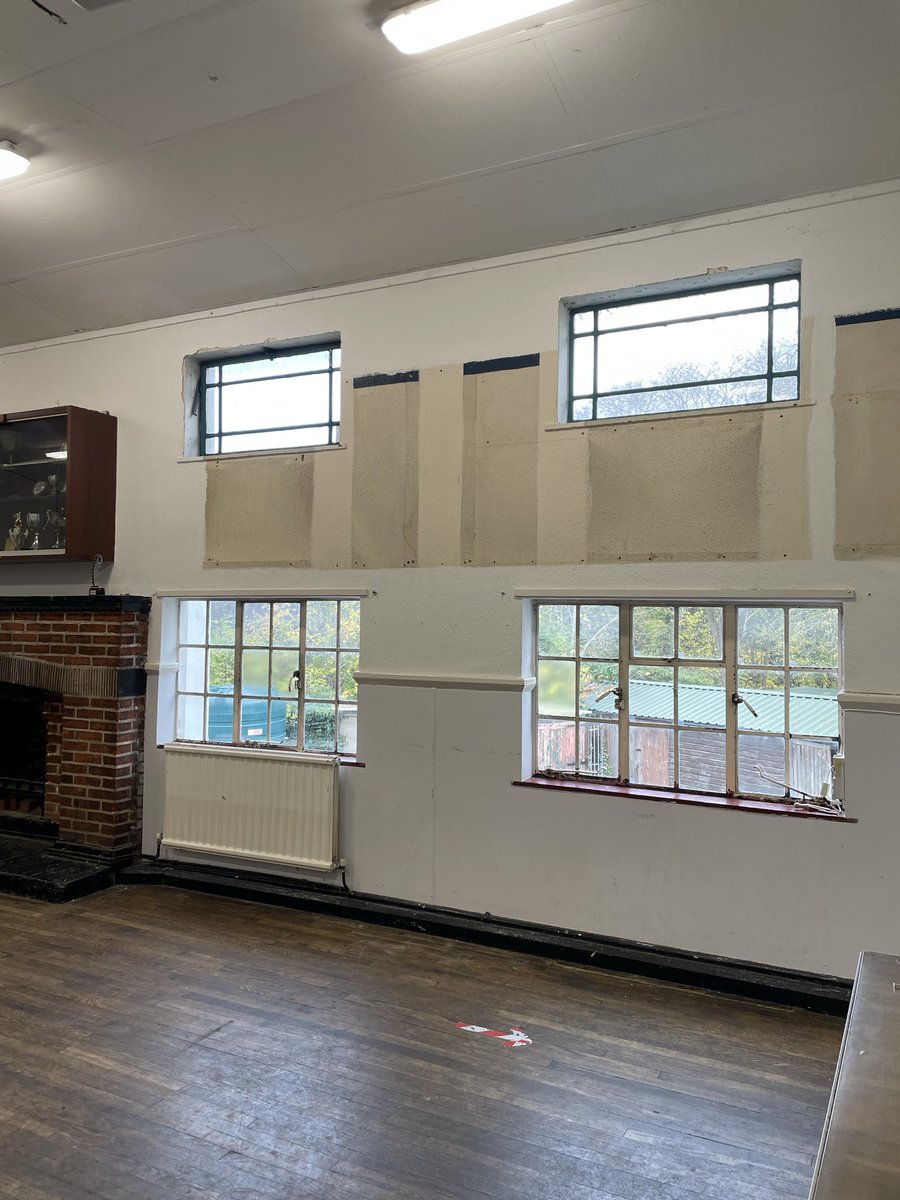 Started some long overdue decoration today and found some beautiful <a href="/crittallwindows/">Crittall Windows</a> that were boarded up 50 years ago and completely forgotten about.