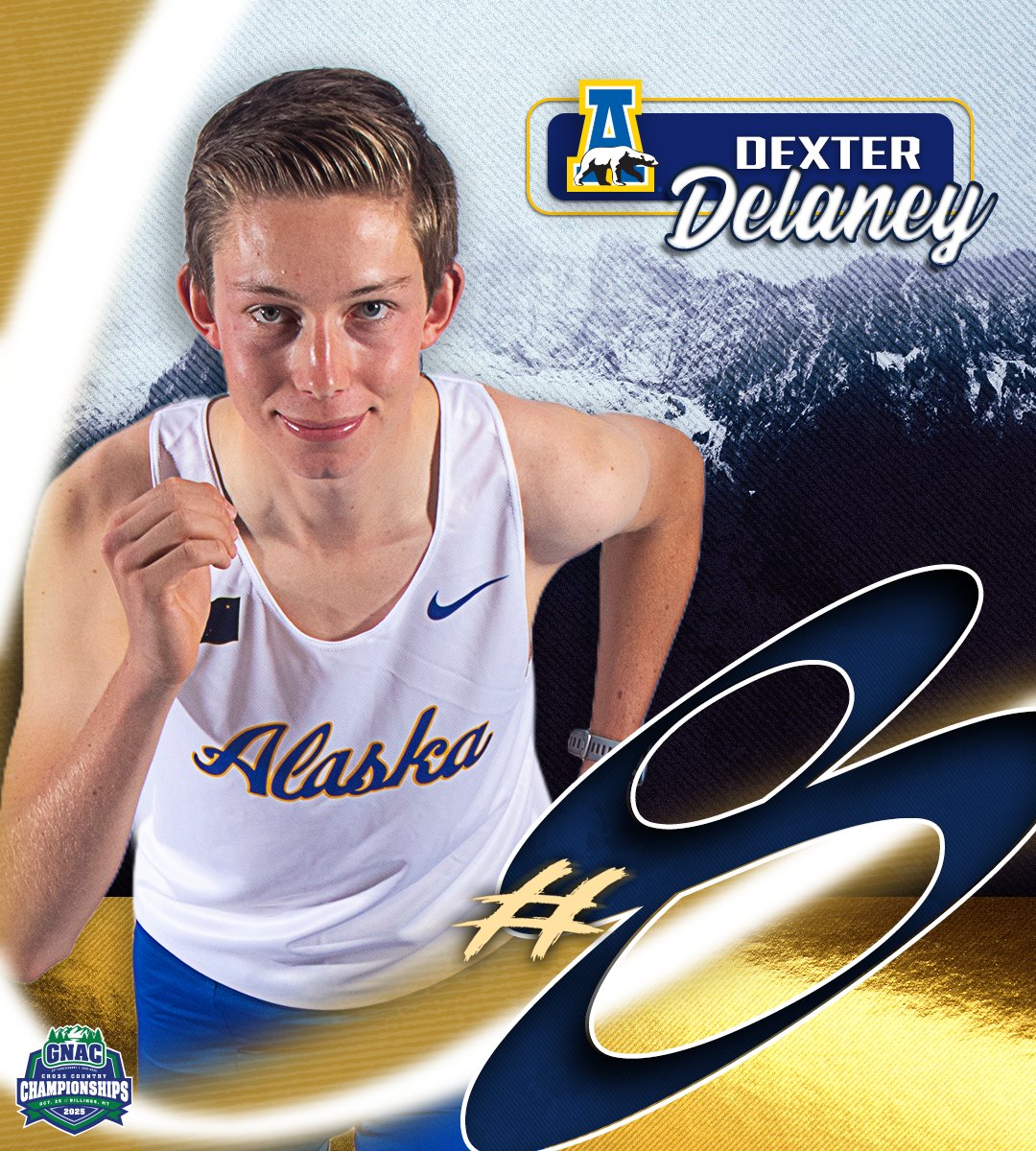 Your Freshman of the Year takes eighth at the 2025 GNAC XC Championships to earn All-GNAC honors! 

Dexter Delaney raced to a finishing time of 24:39.5 in the men's 8k race this morning in Billings, Mont.! 

The start of something special👏

#NanookNation x #gnacxc