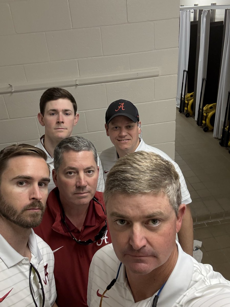 Our office for the day.   A little extra room here in the showers…gracious hosts are the Gamecocks!

#lifeontheroad