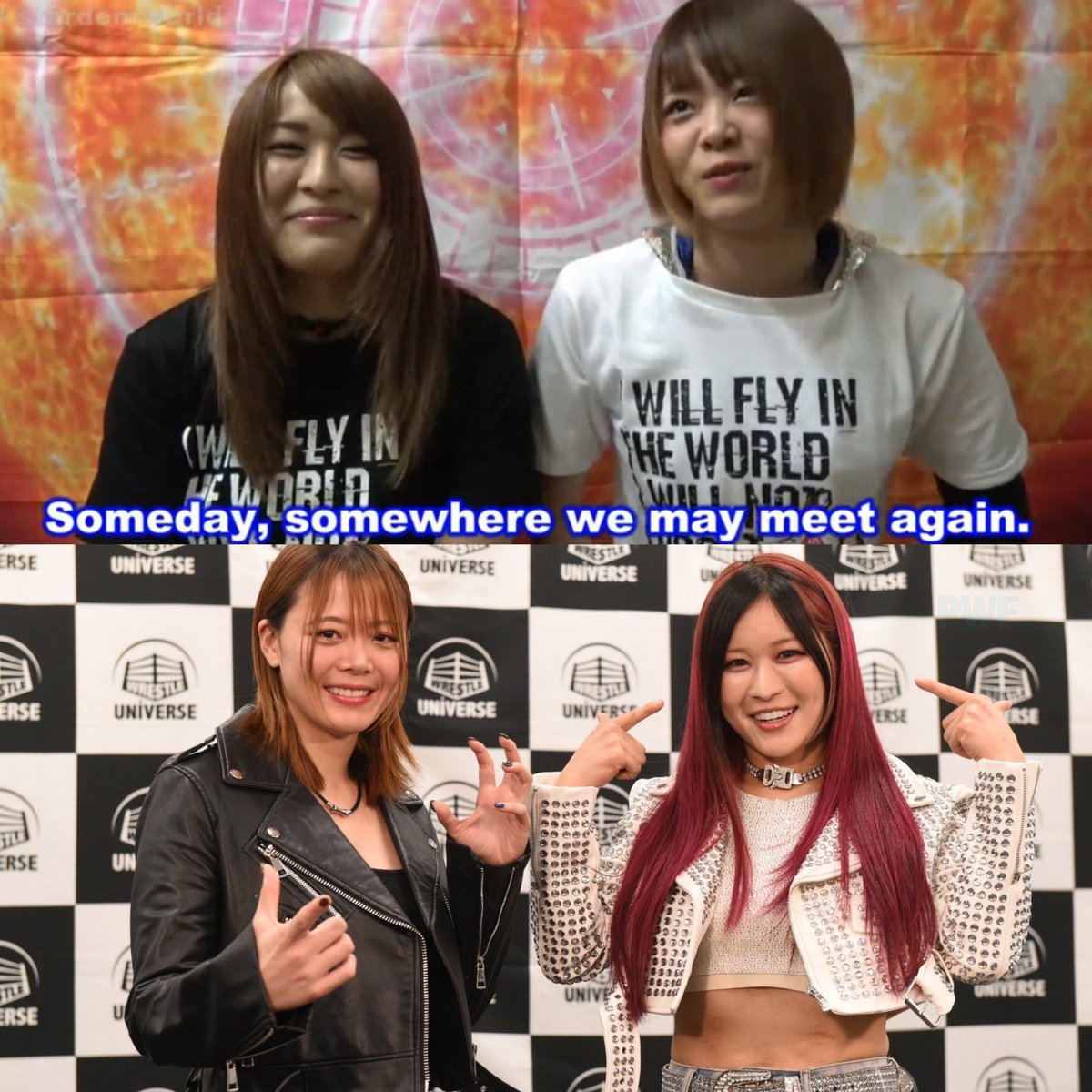 ProWFinesse's tweet image. 2018 ➡️ 2025.

IYO Sky &amp;amp; Mayu Iwatani finally met again.