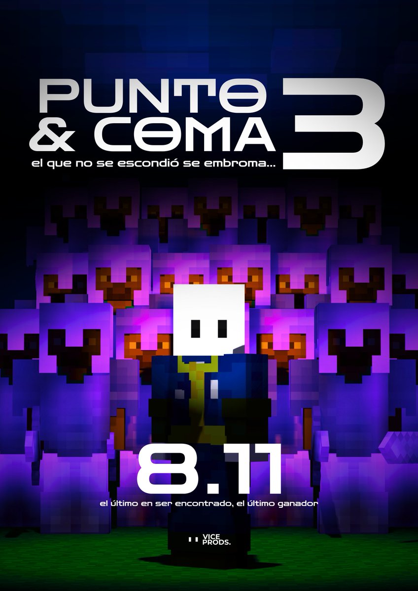 SoyViceversa's tweet image. ✨ PUNTO &amp;amp; COMA 3  |  8/10/2025 21hs 🇦🇷
Tengo 30 cupos para creadores que gusten participar en este escondite extremo

SOLO MINECRAFT PREMIUM
#PuntoYComa3Vice

- Sigue a @SoyViceversa
- Sigue a @ViceProds
- Entra al Discord discord.gg/2SKb7kkHTG
- Comenta si te interesa ❤️🔄💬