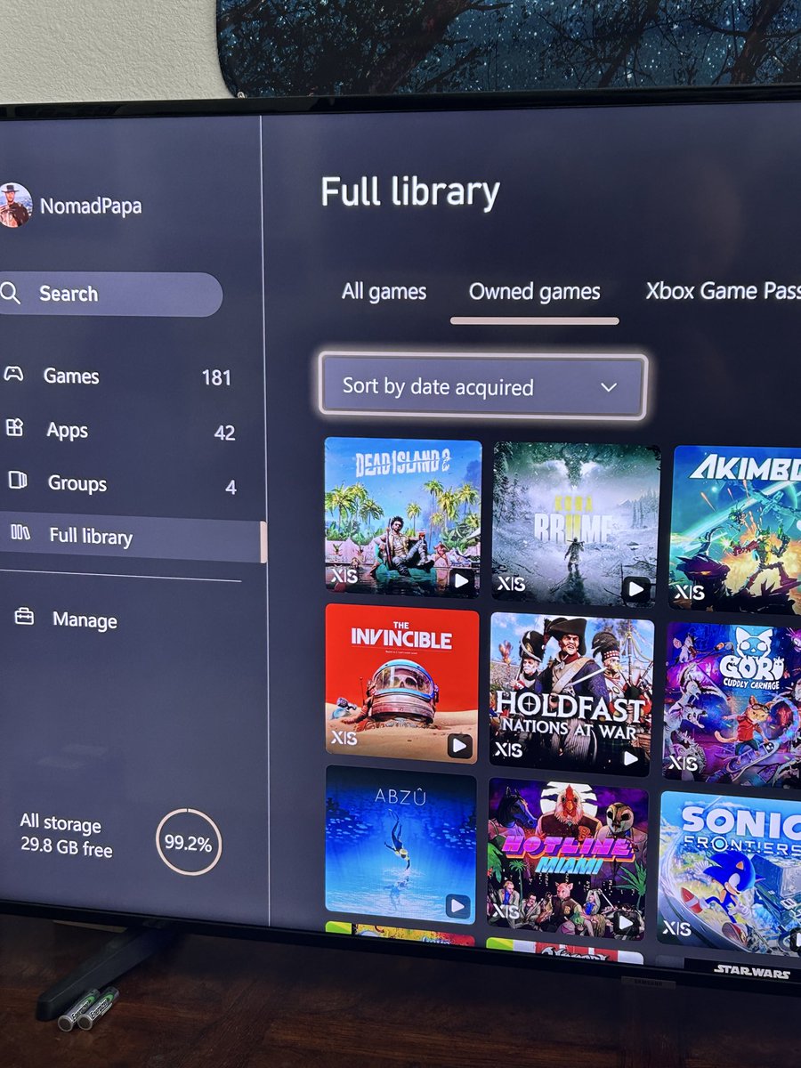 PClade's tweet photo. @Xbox @XboxSupport Please Add “date acquired” to the ‘games’ section; not just the ‘full library’. https://t.co/Z4Sf86rzXu